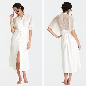 Rya Collection Graceful long lace robe coverup NEW